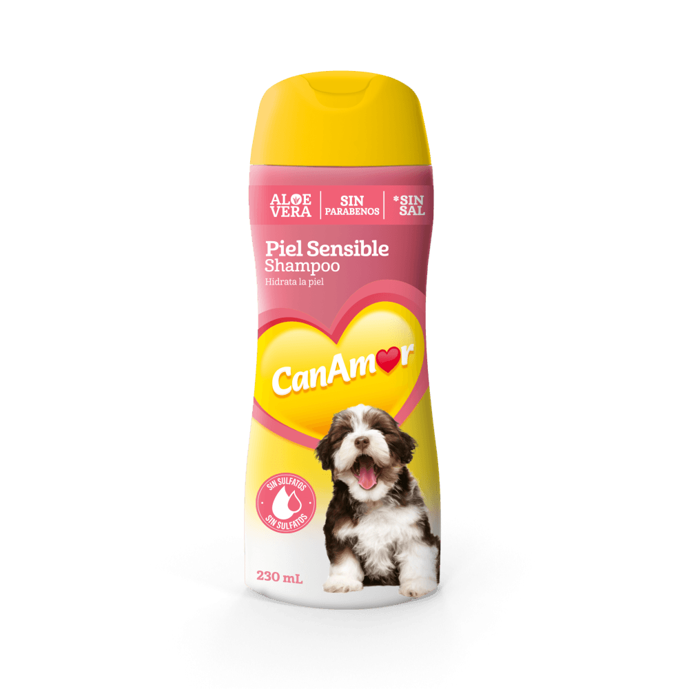 Shampoo Canamor Piel Sensible – Cuidado Suave y Protector para Perros