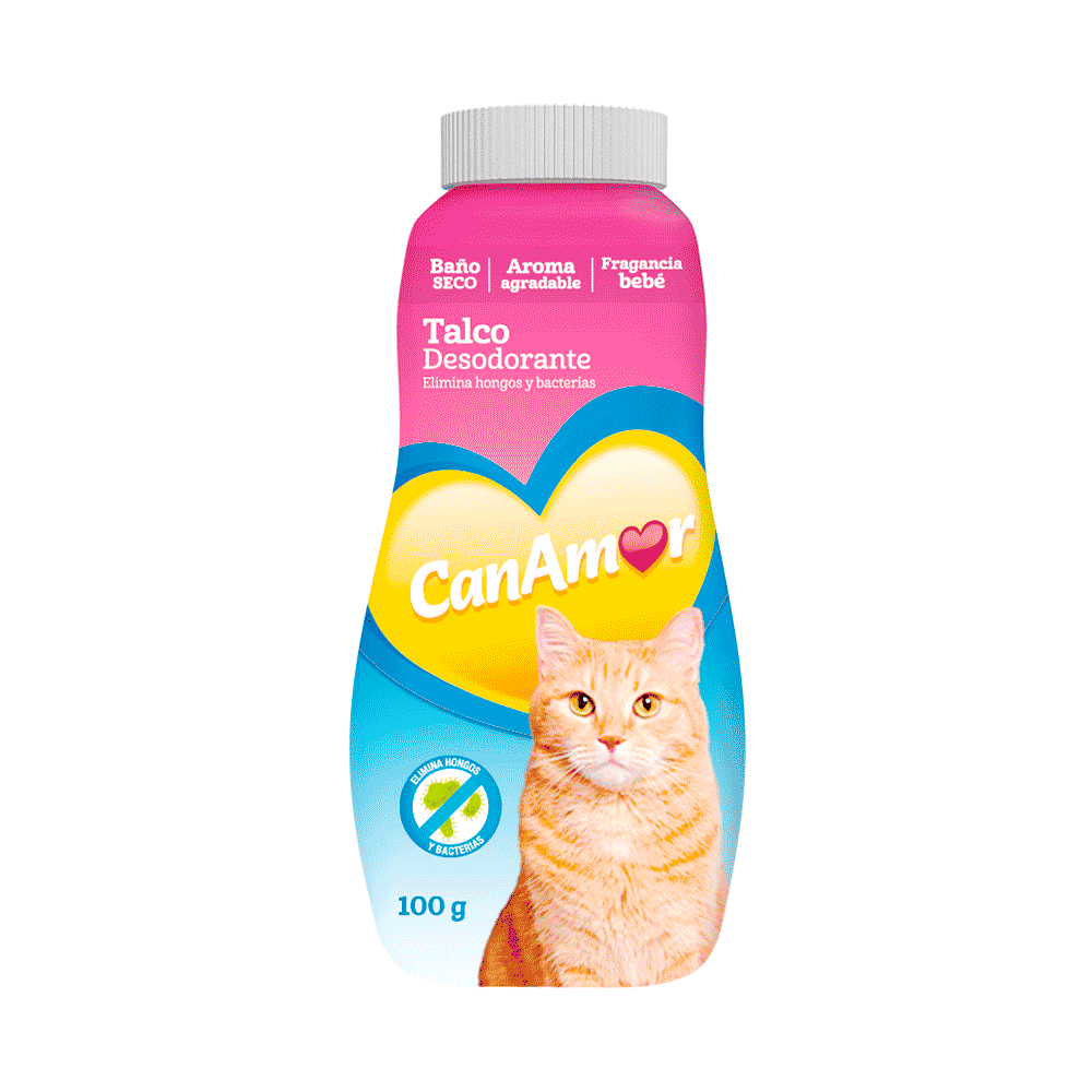 Talco Desodorante Canamor – Frescura y Cuidado para tu Gato
