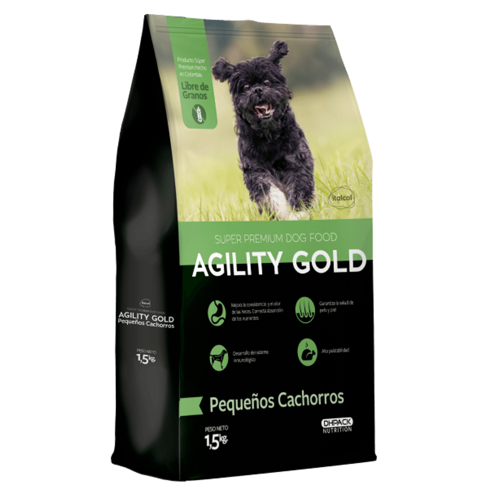 Agility Gold Pequeños Cachorros - Nutrición para Cachorros Pequeños