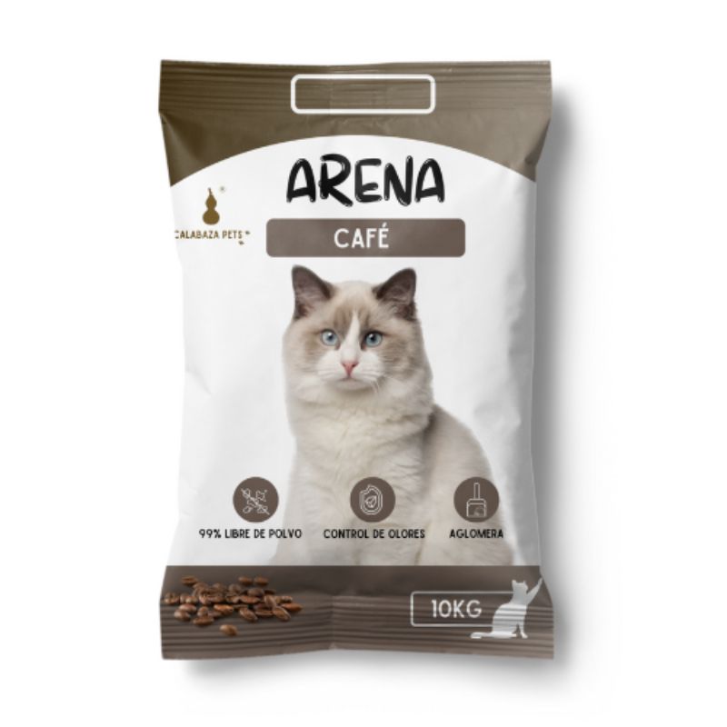 Arena para Gatos - Calabaza Pets Aroma a Café