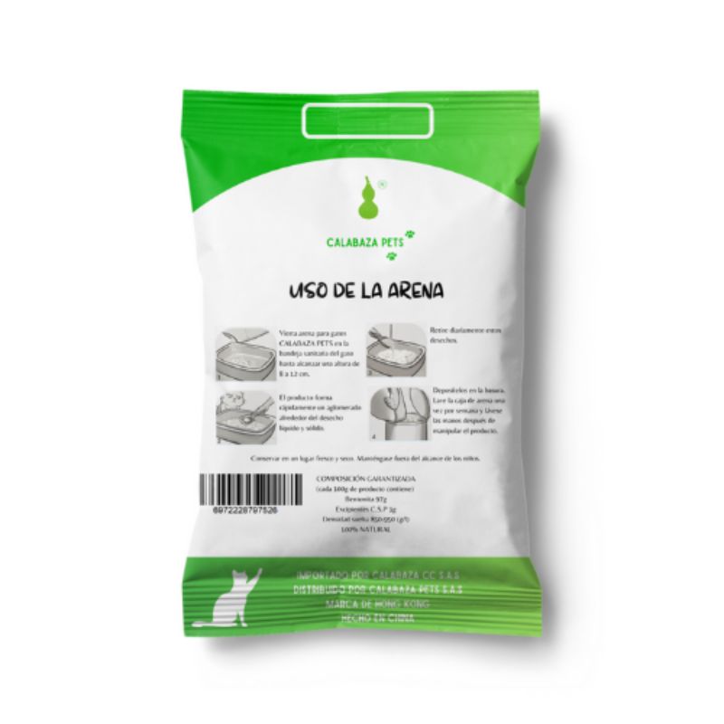Arena para Gatos - Calabaza Pets Aroma a Vainilla