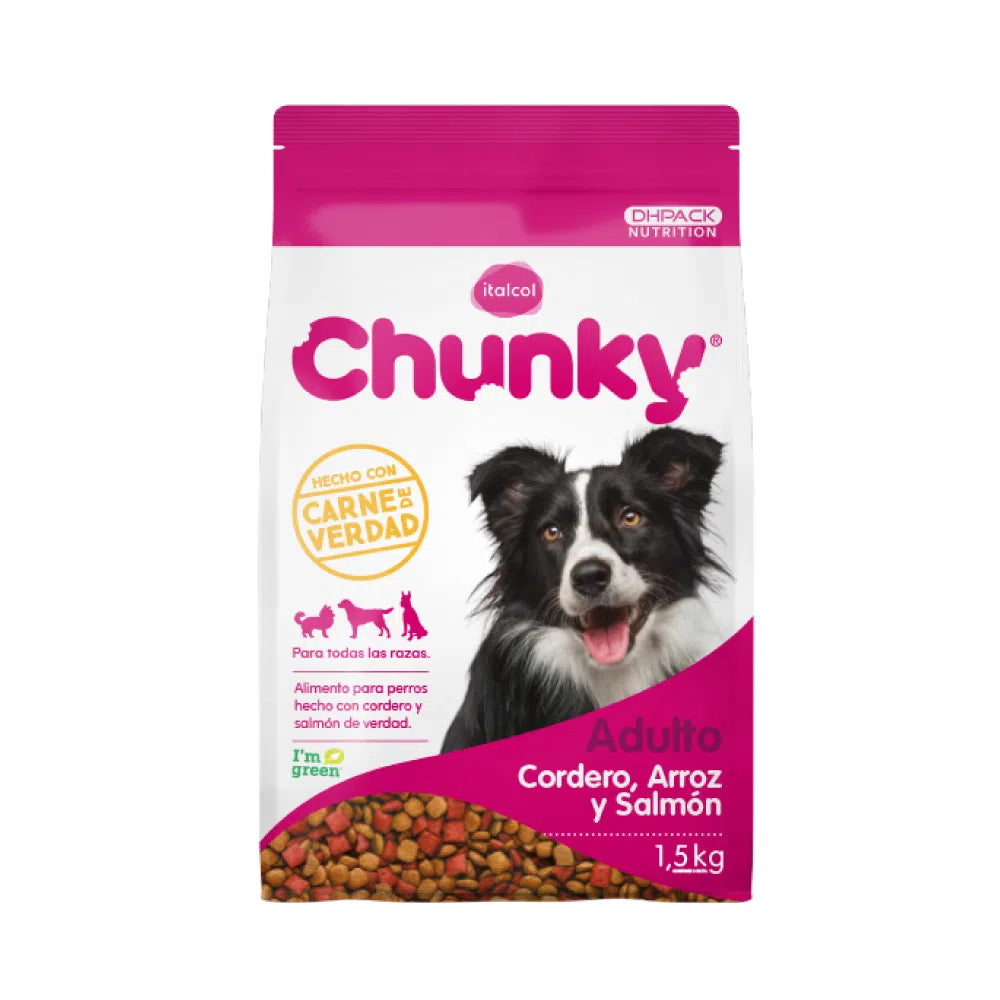 Chunky Cordero, Arroz y Salmon Adulto