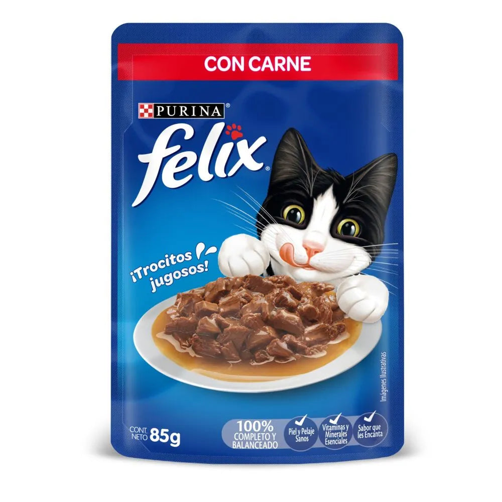 Félix Classic Carne – Alimento Húmedo para Gatos