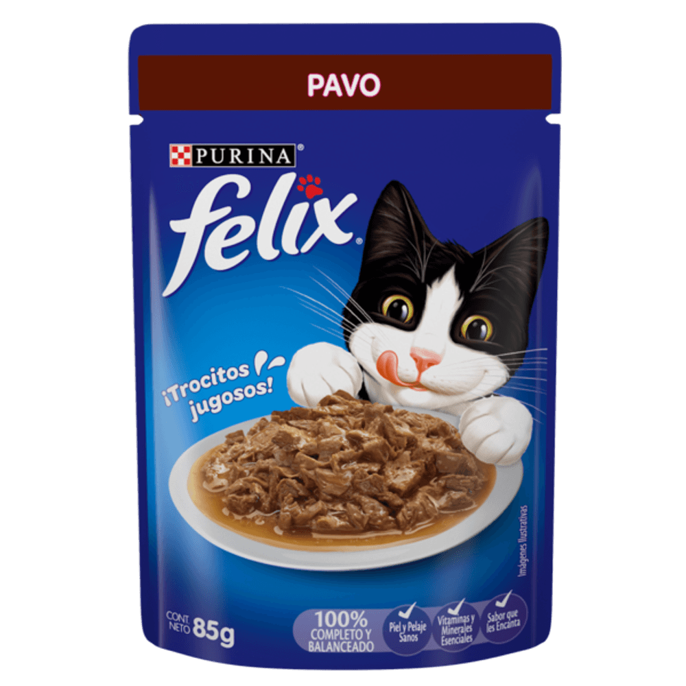 Félix Classic Pavo – Alimento Húmedo para Gatos