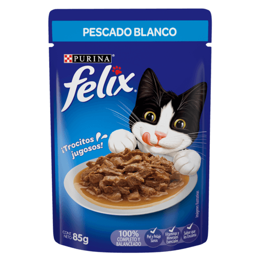 Félix Classic Pescado Blanco – Alimento Húmedo para Gatos