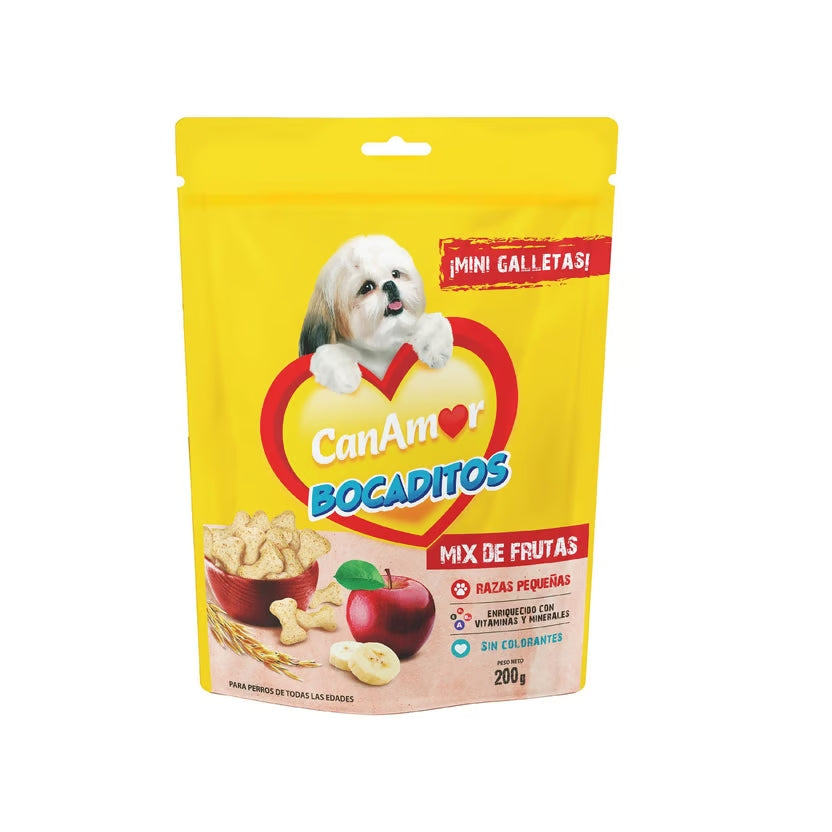 Galletas Canamor Bocaditos  – mix frutas 200 gr