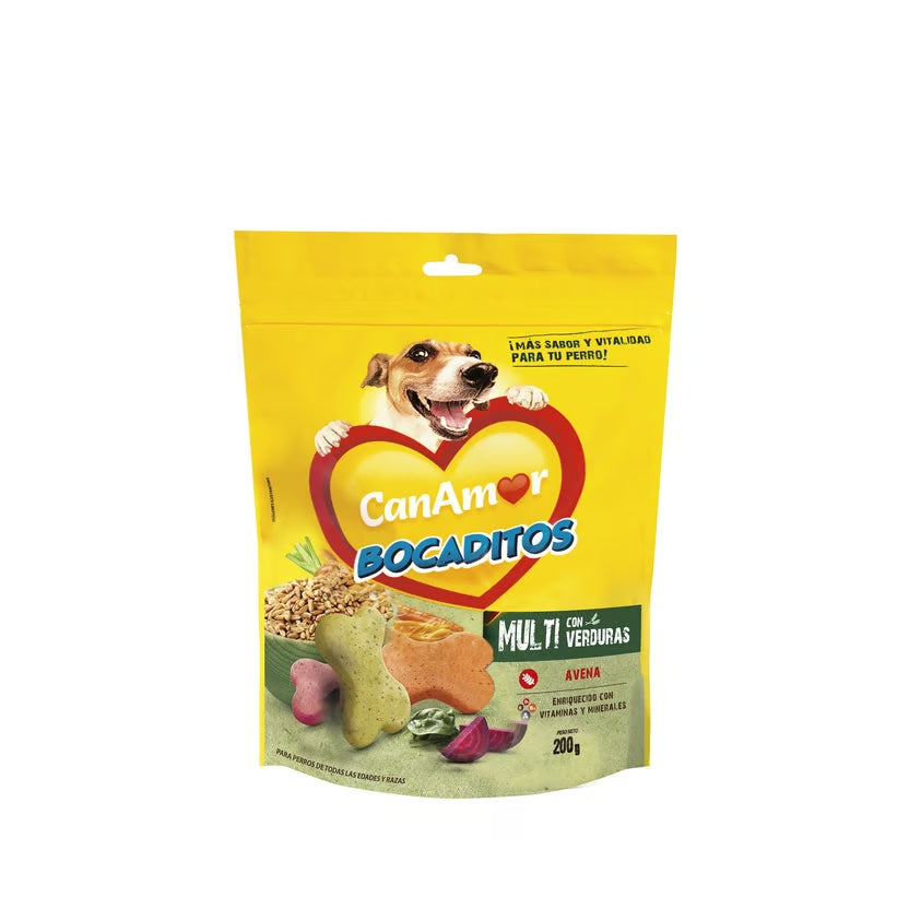 Galletas Canamor Bocaditos Multi -Verduras 200 gr