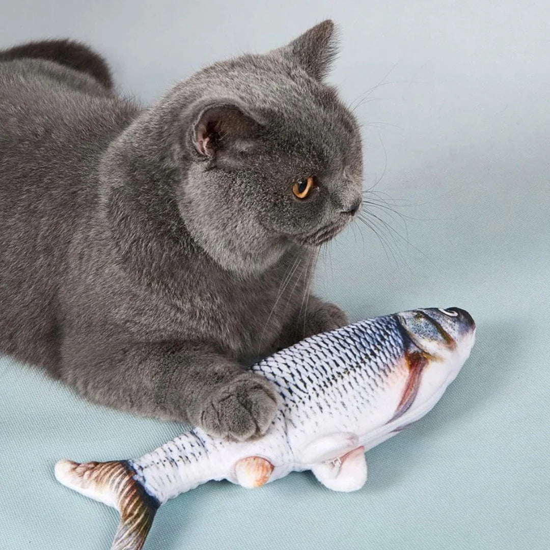 🐟 Pez Eléctrico Interactivo para Gatos – ¡Se Mueve Solo!