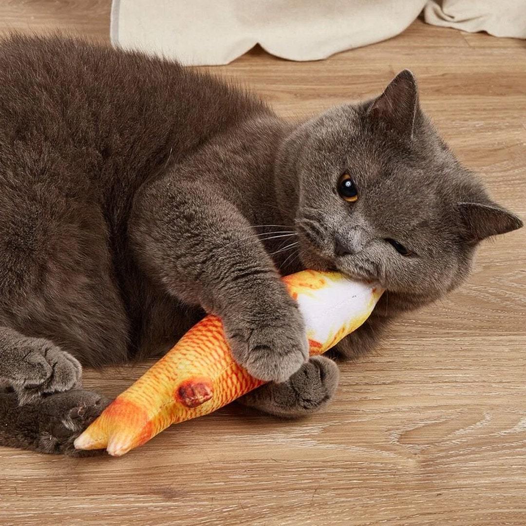 🐟 Pez Eléctrico Interactivo para Gatos – ¡Se Mueve Solo!
