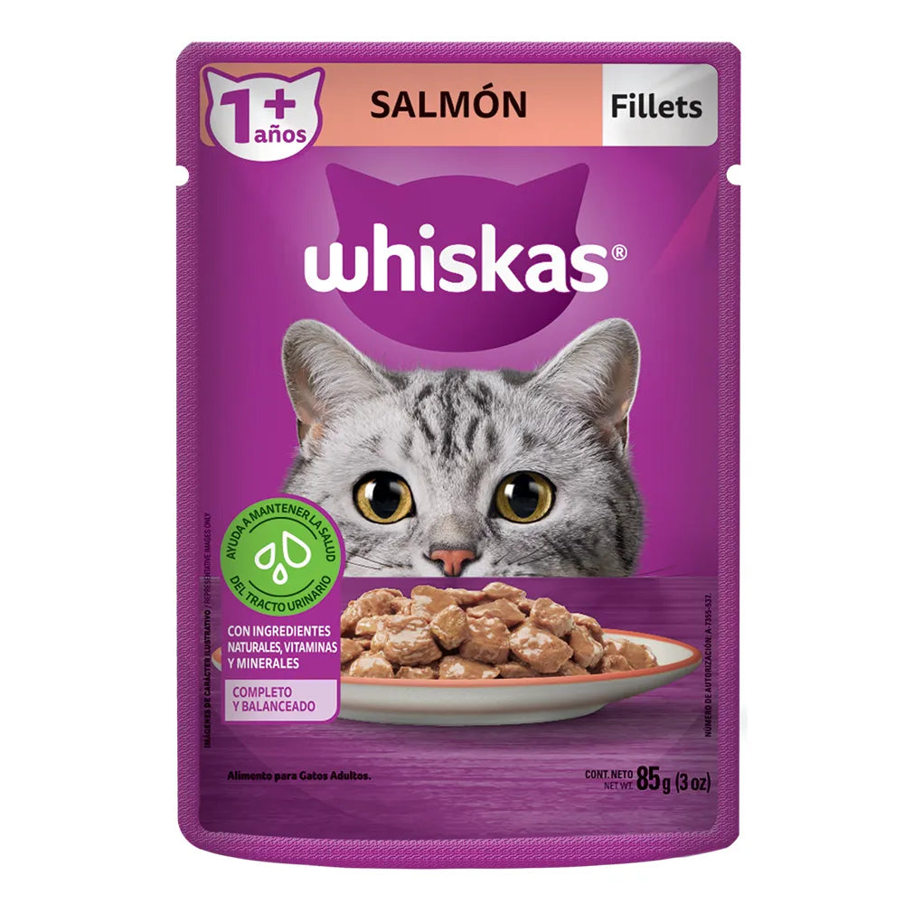 Pouch Whiskas Salmon Adultos