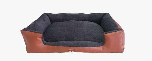 Cama para Mascotas CUERO OVEJERO - Suave, Impermeable y Lavable